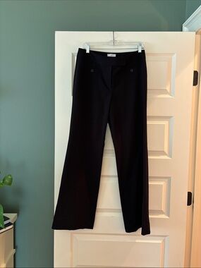Loft- Classic Black Wide-Leg Dress Pants - size 6